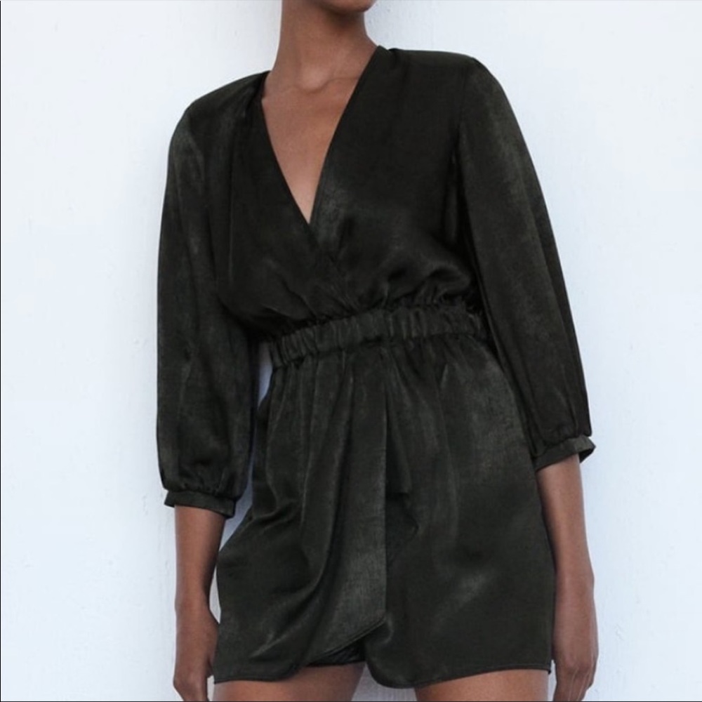 NWT Zara satin romper